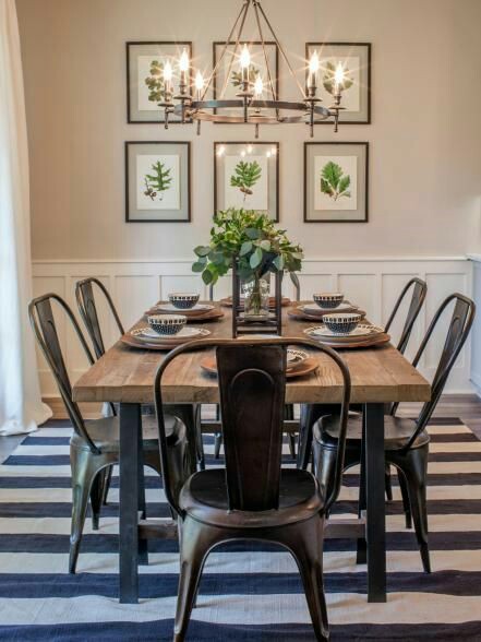 45 ideas para decorar con mesas de comedor de madera y forja ... 45 ideas para decorar con mesas de comedor de madera y forja ...