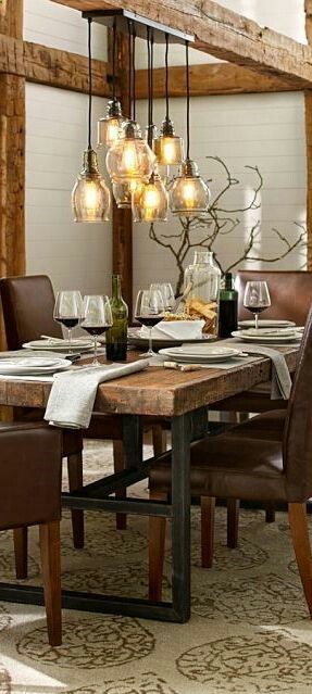 45 ideas para decorar con mesas de comedor de madera y forja ... 45 ideas para decorar con mesas de comedor de madera y forja ...