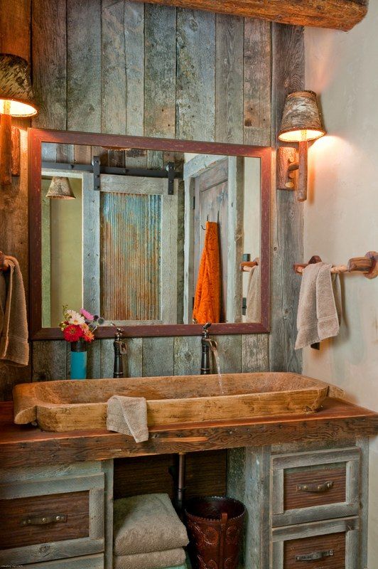 Como utilizar la madera reciclada en la decoración del baño/ how ...