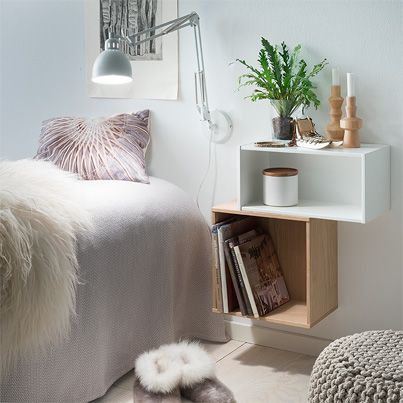 22 ideas originales de mesitas de noche hechas con cajas de madera