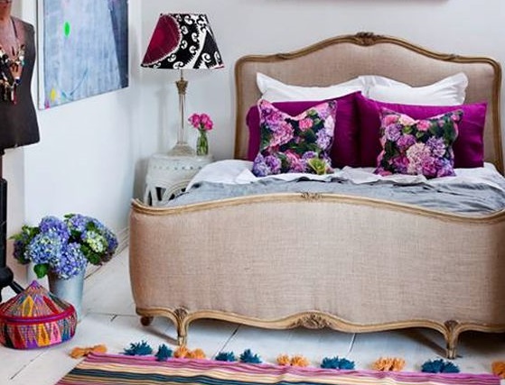 cama vintage estilo luis XV