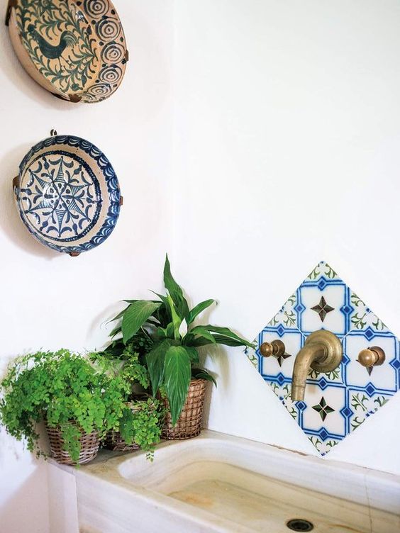 Una casa que combina los estilos bohemio y rústico chic