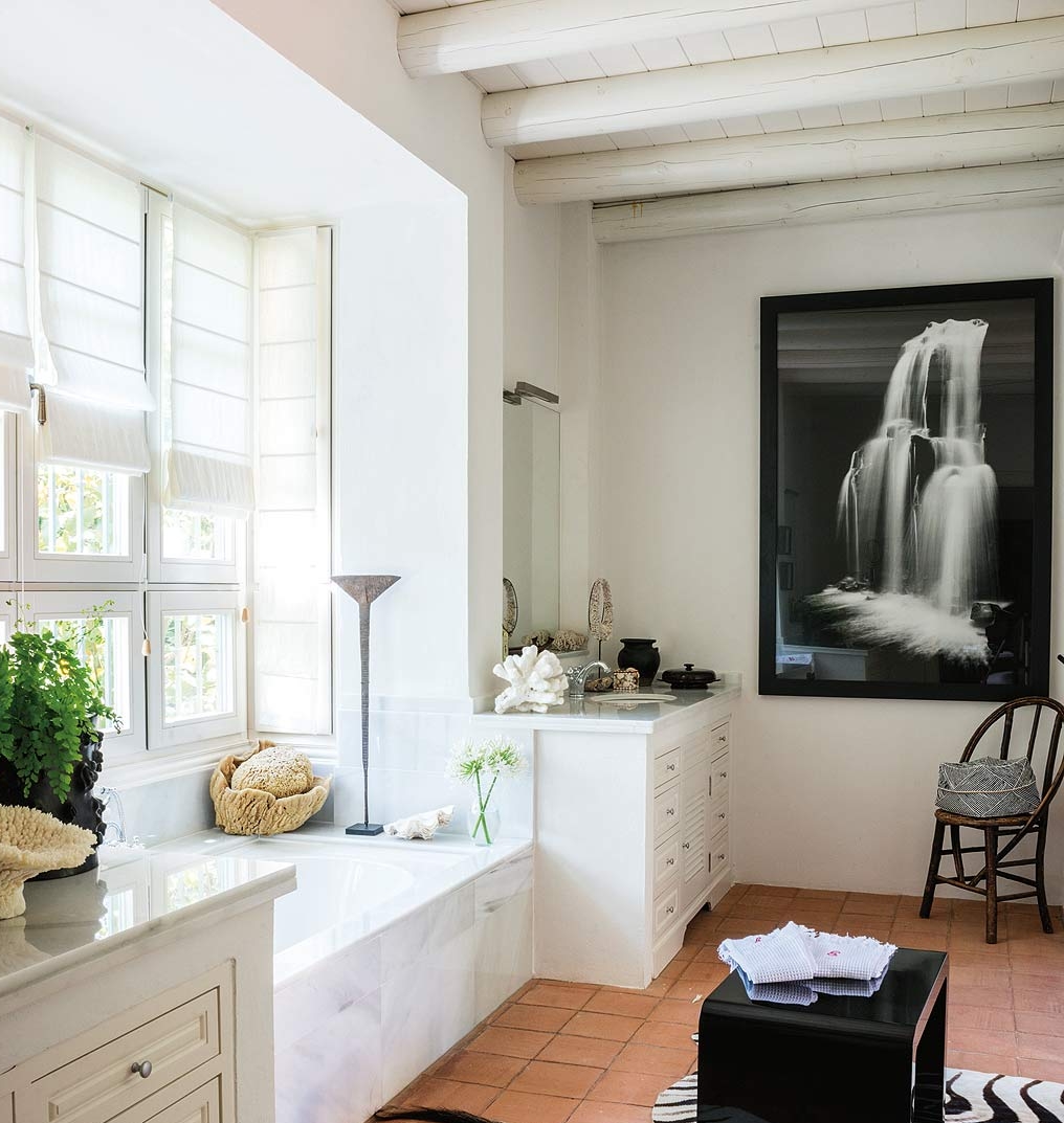 Una casa que combina los estilos bohemio y rústico chic