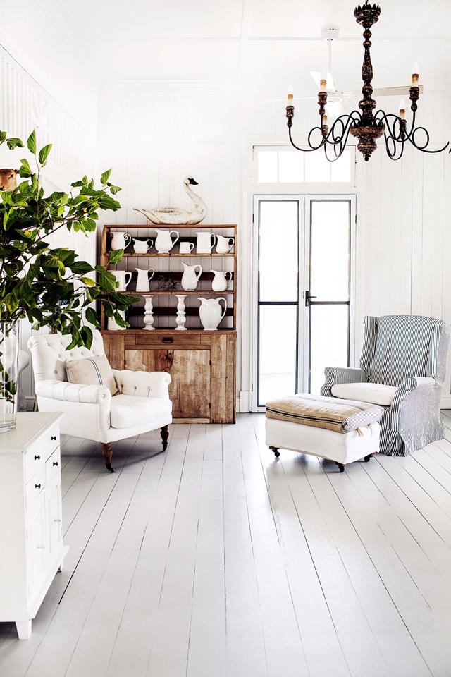 Una hermosa casa decorada con piezas vintage