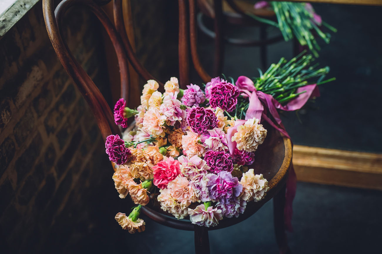 decorar una boda con claveles