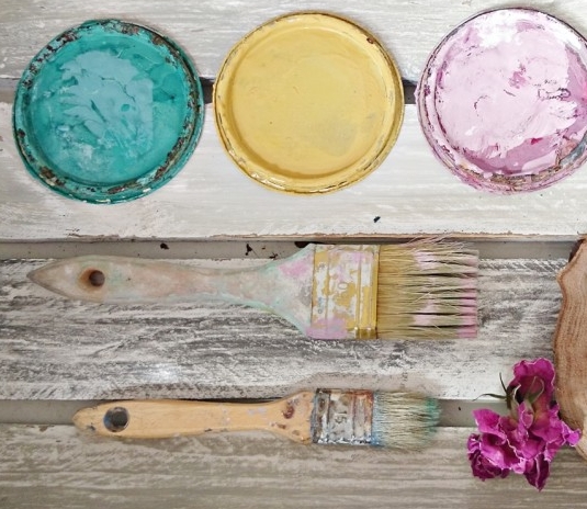 taller de pintura Chalk Paint técnicas básicas