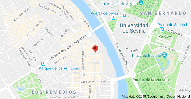 ubicación del taller de Chalk Paint técnicas básicas en Monte Carmelo 9 Sevilla