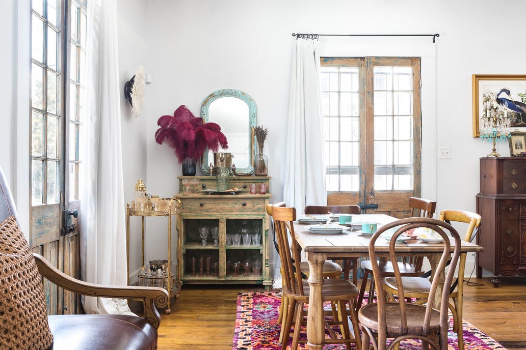 una casa de estilo bohemio en Nueva Orleans
