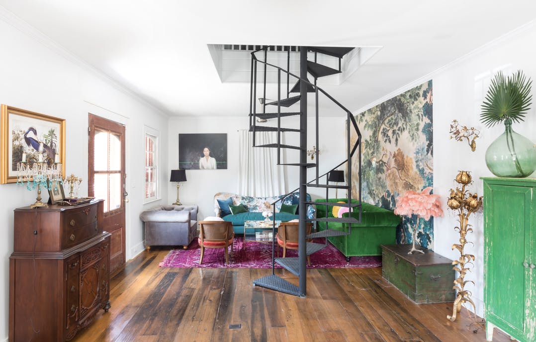una casa de estilo bohemio en Nueva Orleans