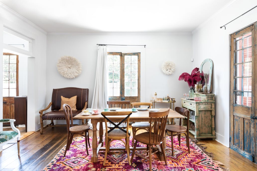 una casa de estilo bohemio en Nueva Orleans
