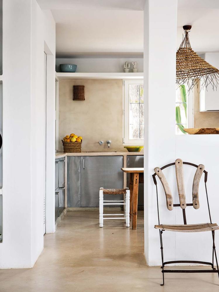 una casa en Ibiza  con un estilo muy natural