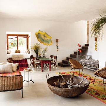 Casa de campo estilo bohemio en Ibiza