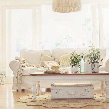 Salón estilo cottage