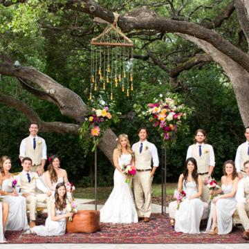 Boda bohemia en verano