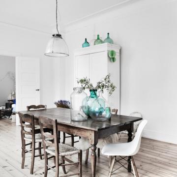Casa estilo nórdico con toques rústicos y chic