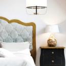 Cabecero cama romántico tapizado con capitoné