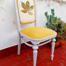 Antiguas y originales sillas Thonet con tapizado ecoprint¡