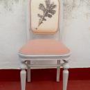 Antiguas y originales sillas Thonet con tapizado ecoprint