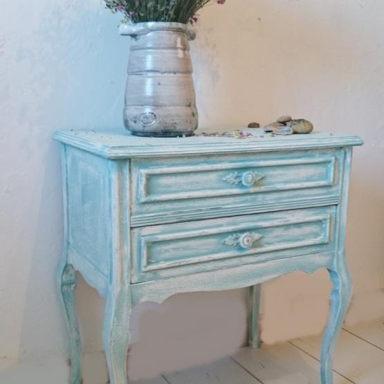 vintage en turquesa decapado | Bohemian and chic