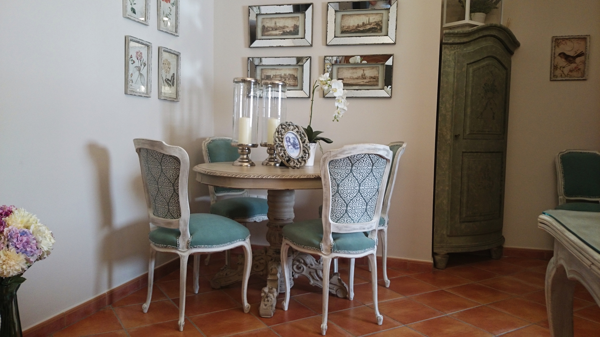 Comedor estilo shabby