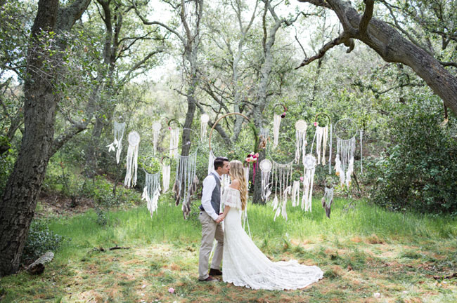 Inspiración para una boda bohemia