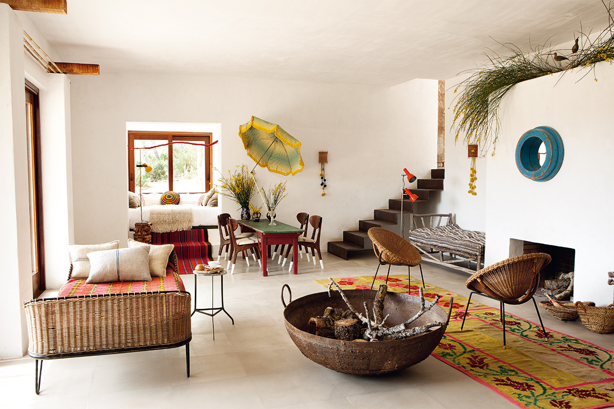 Casa de campo estilo bohemio en Ibiza