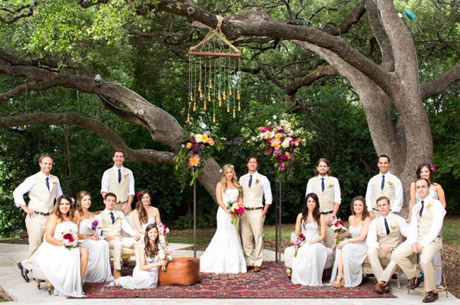 Boda bohemia en verano