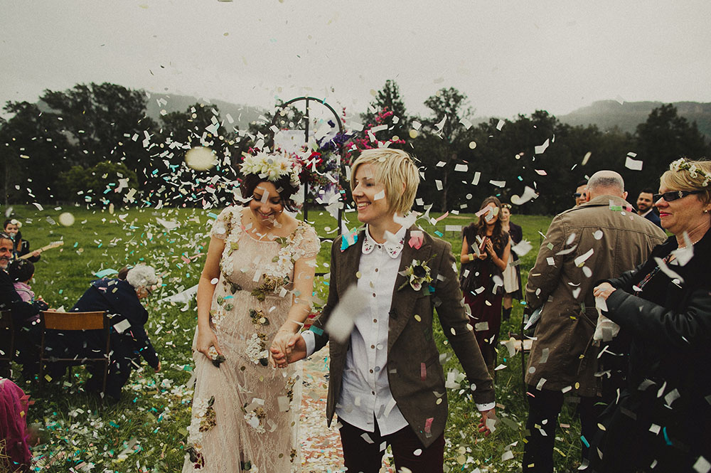 Boda rústica en Australia