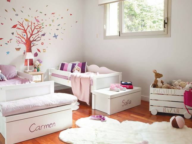 Habitación compartida de niños