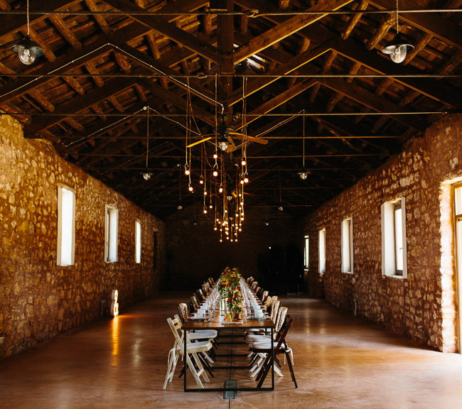 Boda romántica con toque rústico