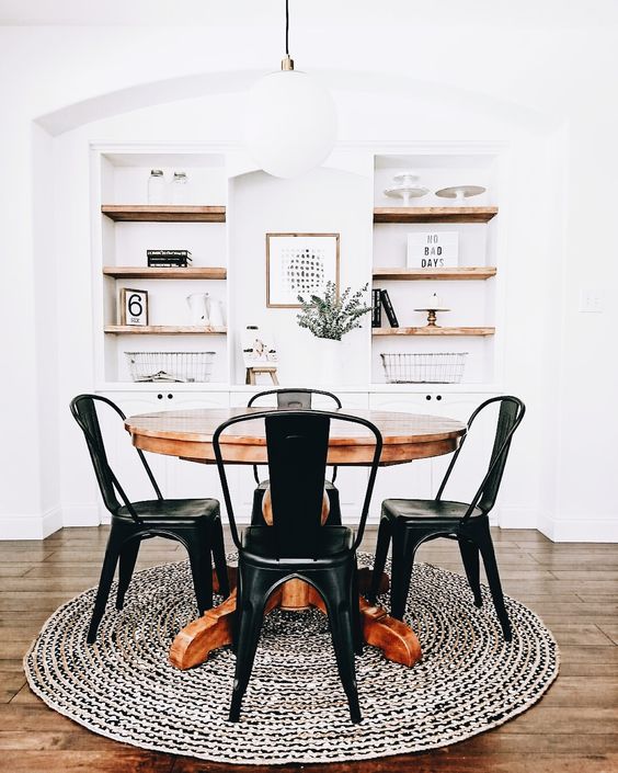 37 ideas para decorar con una mesa redonda en tu hogar