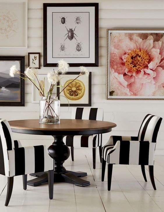 37 ideas para decorar con una mesa redonda en tu hogar