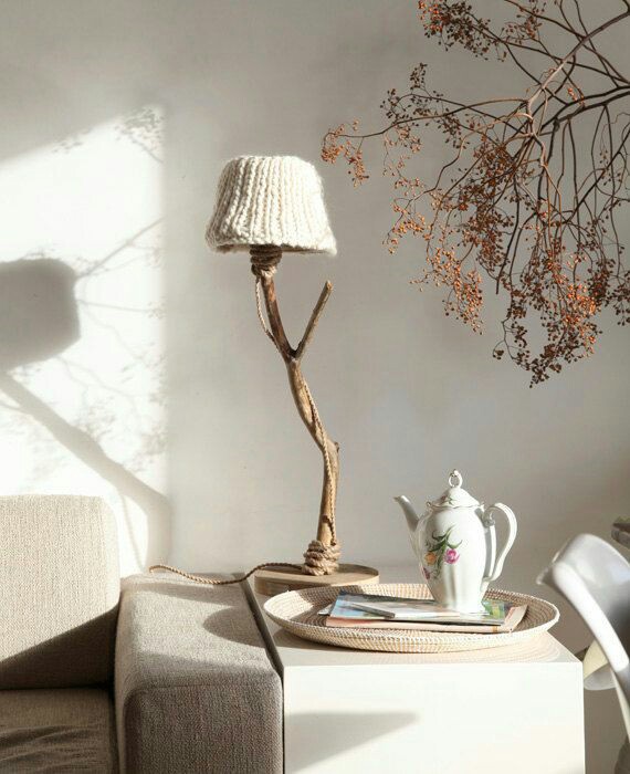 Belleza natural Lámparas artesanales de madera de olivo