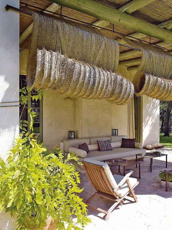 El esparto : 30 ideas para decorar el exterior de la casa