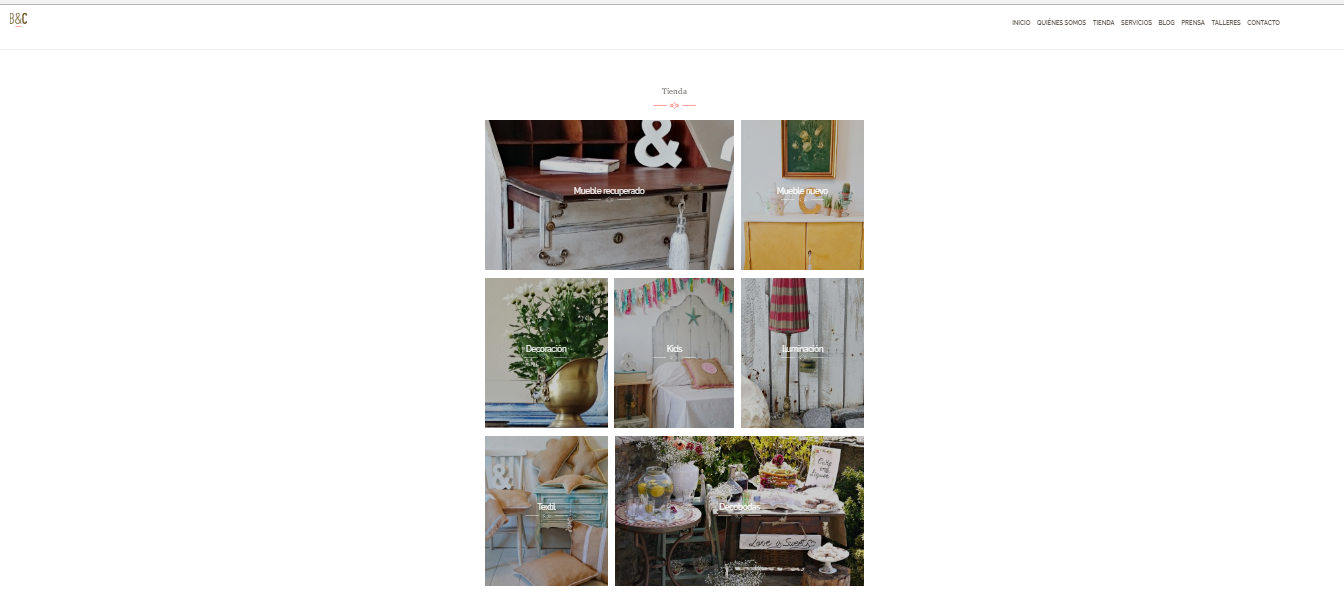 nueva web de Bohemian & Chic
