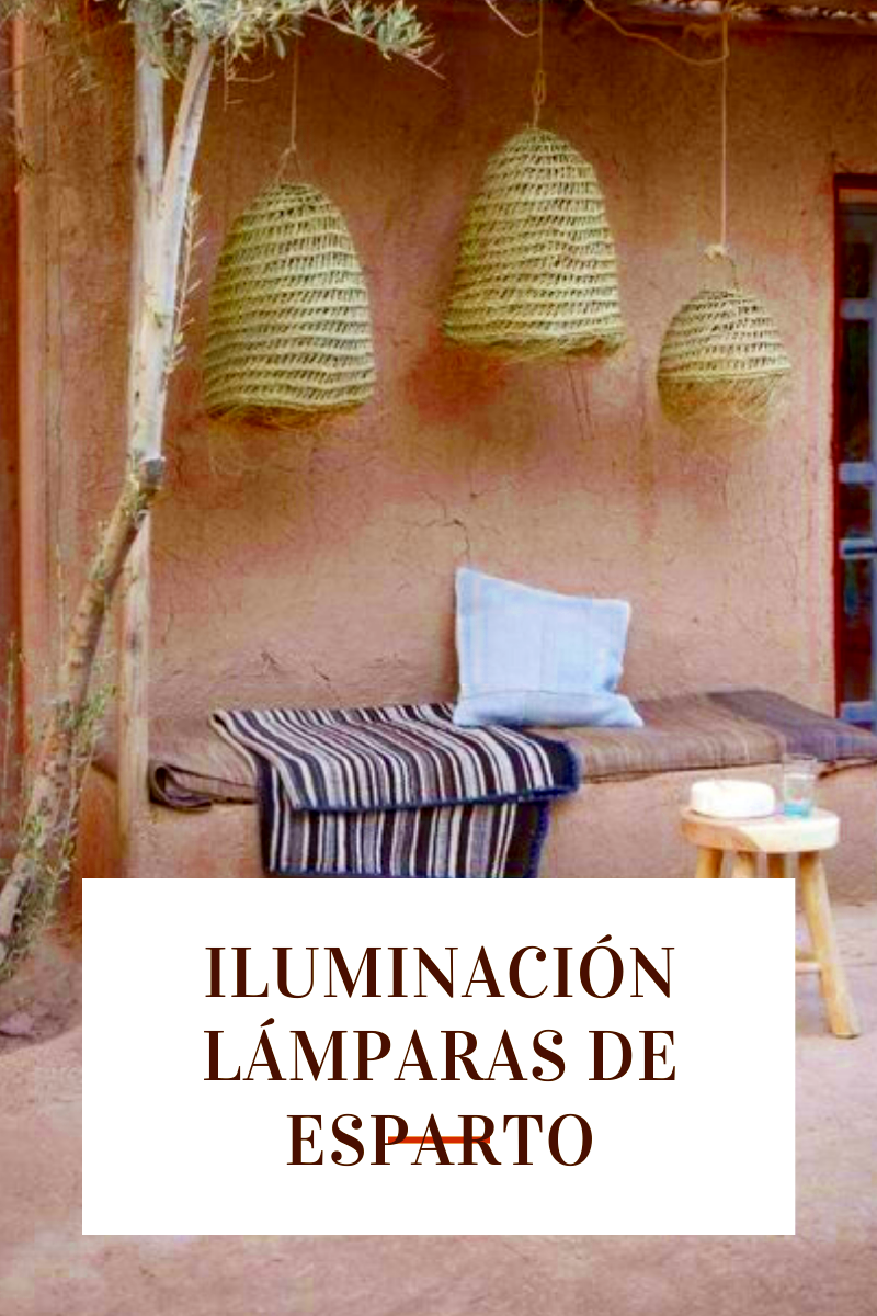 lámparas de esparto bohemianandchic