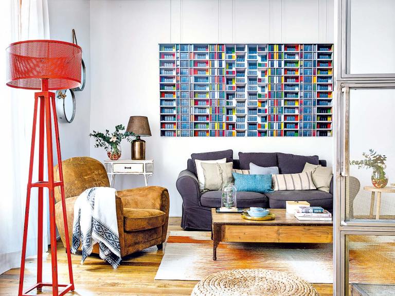 Un apartamento con sabor bohemio en centro de Madrid 