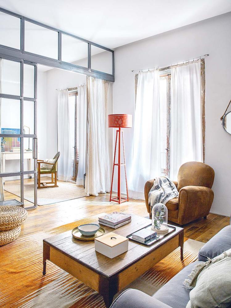Un apartamento con sabor bohemio en centro de Madrid 