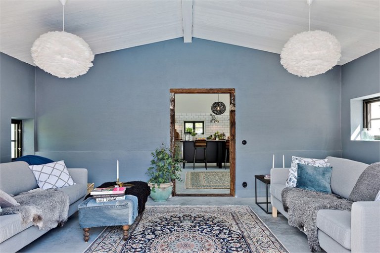 Una casa de estilo bohemio con toques vintage en Suecia