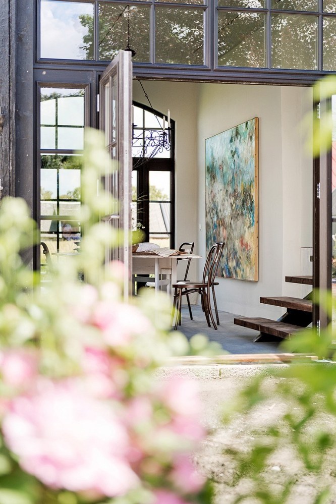 Una casa de estilo bohemio con toques vintage en Suecia