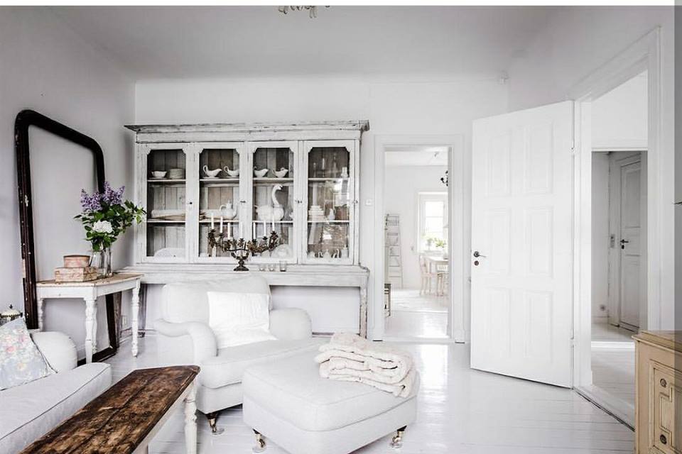 Una casa de estilo vintage con uno toque chic