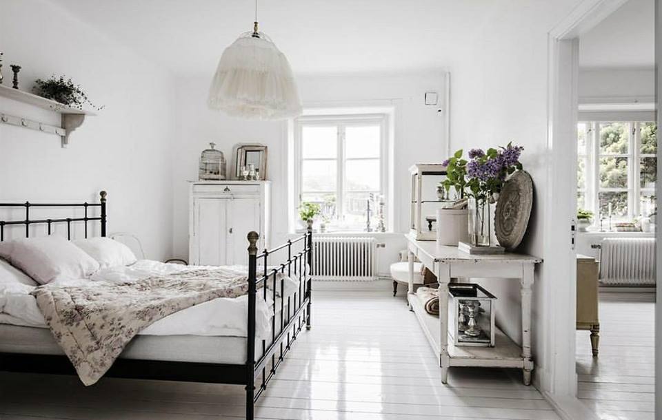 Una casa de estilo vintage con uno toque chic