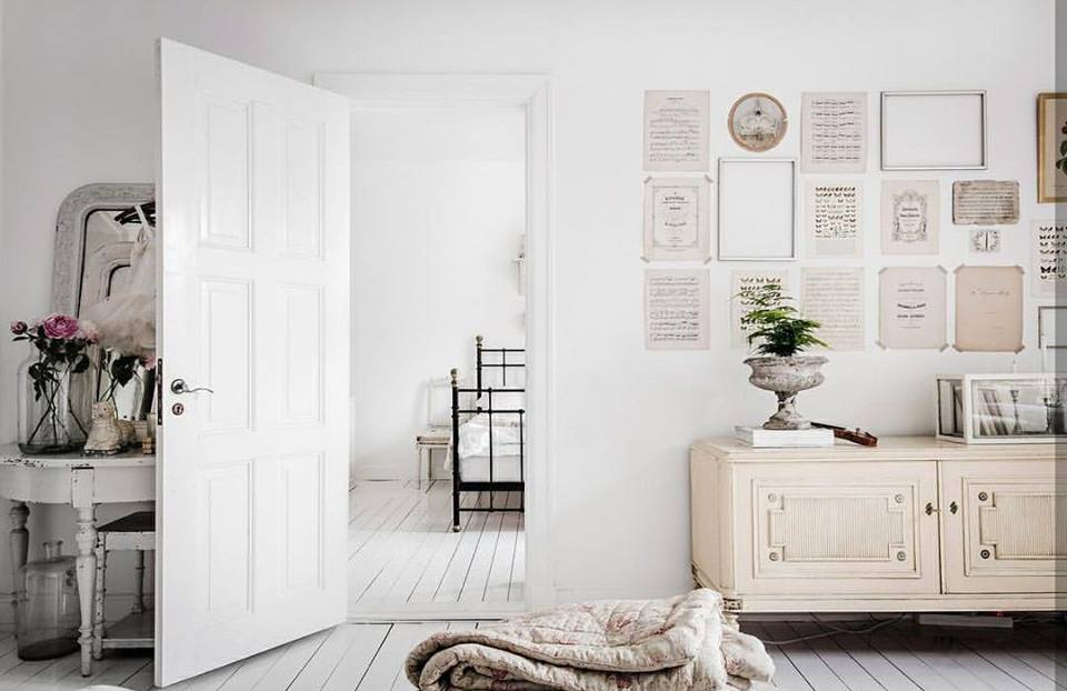 Una casa de estilo vintage con uno toque chic