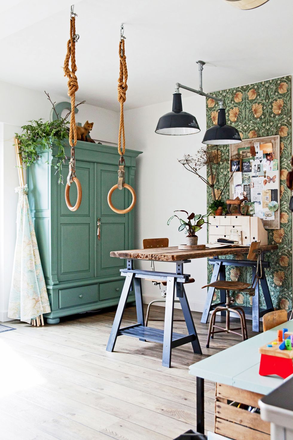 Una casa en Amsterdam en clave de verde