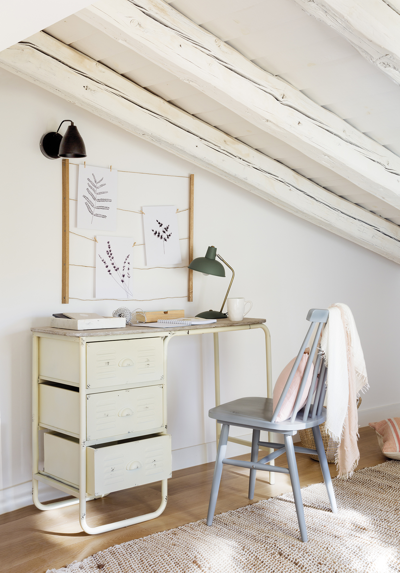 Una coqueta buhardilla en Madrid