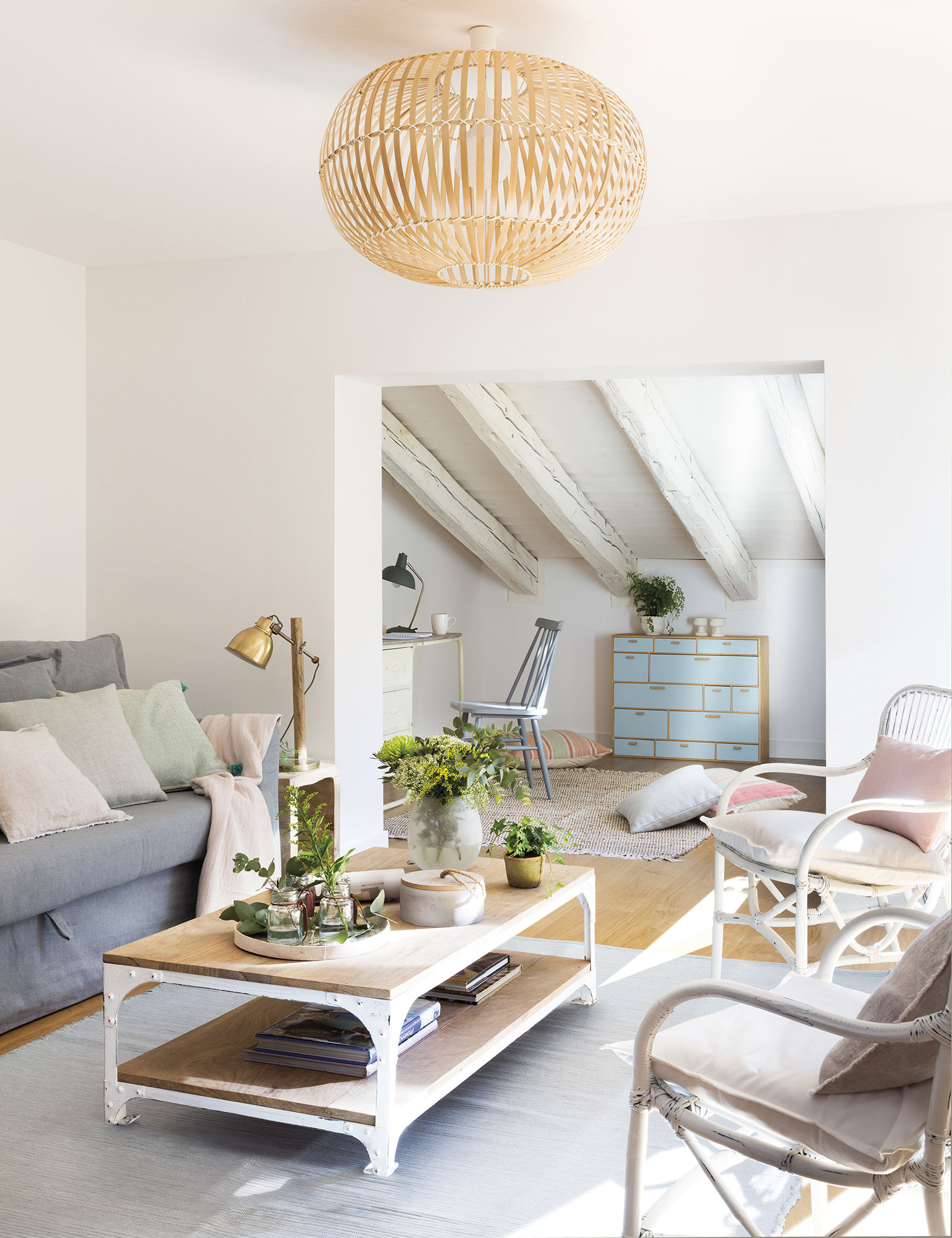 una coqueta buhardilla en Madrid