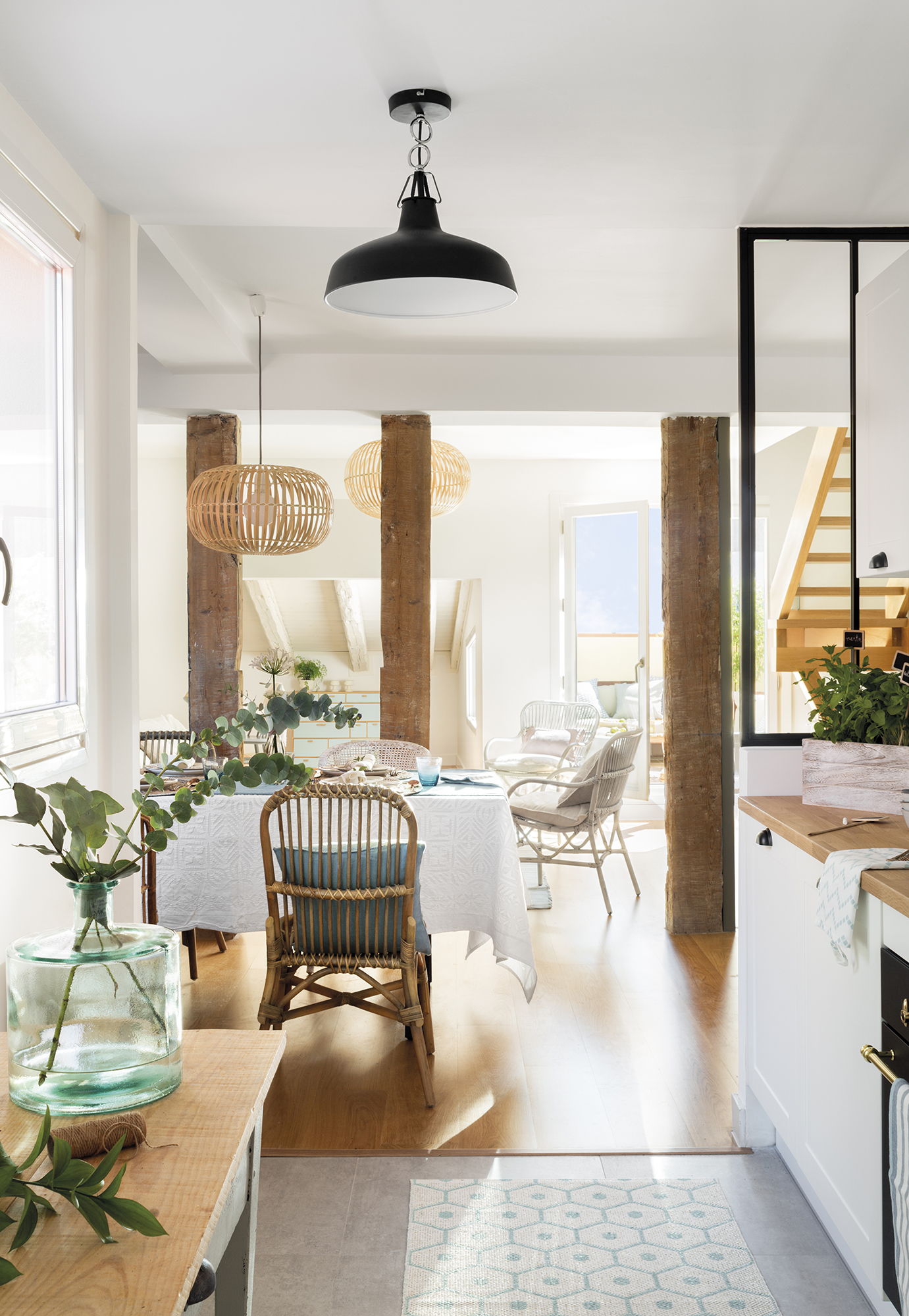 Una coqueta buhardilla en Madrid