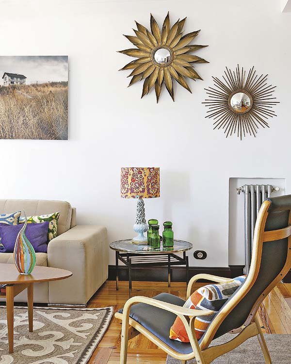 un piso alegre y colorido