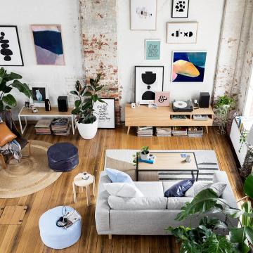 Un loft que conserva su esencia industrial