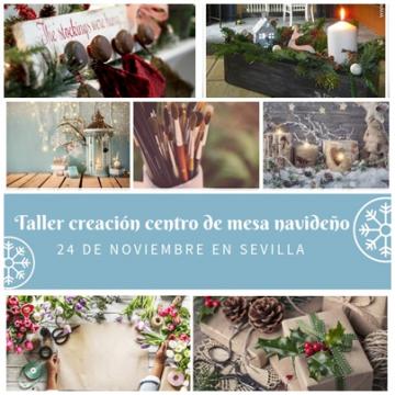 Taller creación de centro de mesa navideño